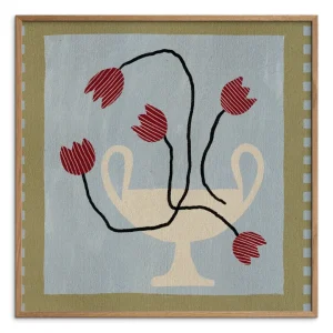Pu0026F P&F Out of Vase Blooms 6 Shatha Al Dafai 50x50 cm