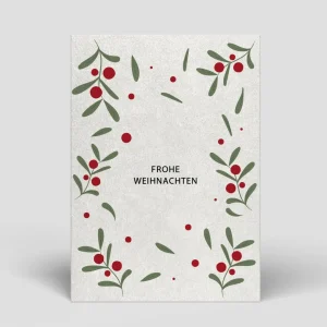 Naturbedacht Postkarte - Weihnachten - Zweige
