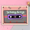 Ute Arnold / Hej.Ibiza Postkarte Birthday Songs Kassette