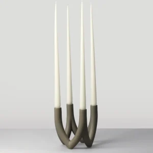 RO Collection Chandelier four armed - dark stone
