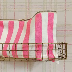 Rose in April - Lili Kosmetiktasche Stripes Neon Pink - 30x21 cm