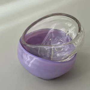 Glassblow DK Schale Opalglas Champagner klein - rd. 8cm