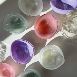 Glassblow DK Schale Opalglas Champagner klein - rd. 8cm