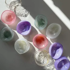 Glassblow DK Schale Opalglas Champagner klein - rd. 8cm