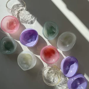 Glassblow DK Schale Opalglas Champagner klein - rd. 8cm