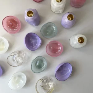 Glassblow DK Schale Opalglas Champagner klein - rd. 8cm