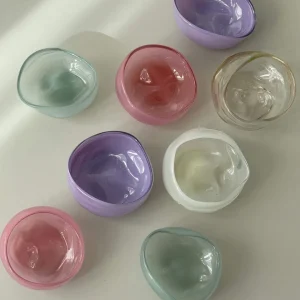 Glassblow DK Schale Opalglas Champagner klein - rd. 8cm