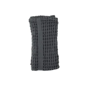 The Organic Company Big Waffle Handtuch dark grey - 50x75cm
