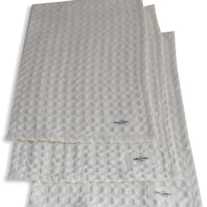 The Organic Company Big Waffle Wash Cloth natural white - 3er Set