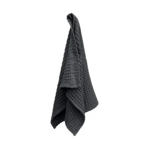 The Organic Company Big Waffle Handtuch dark grey - 50x75cm