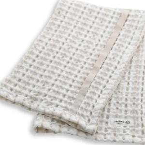 The Organic Company Big Waffle Handtuch natural white stone - 50x75cm