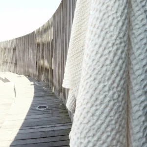 The Organic Company Big Waffle Towel and Blanket natural white - 150x100cm