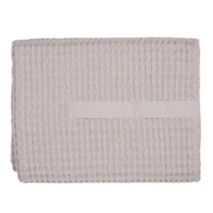 The Organic Company Big Waffle Towel and Blanket dusty lavender - 150x100cm