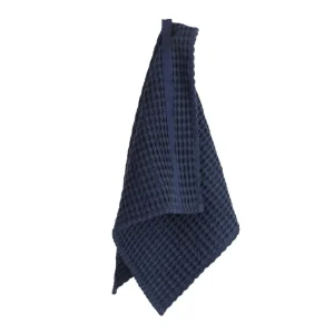 The Organic Company Big Waffle Handtuch dark blue - 50x75cm