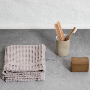 The Organic Company Big Waffle Handtuch dusty lavender - 50x75cm