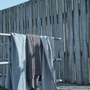 The Organic Company Big Waffle Towel and Blanket dark grey - 150x100cm