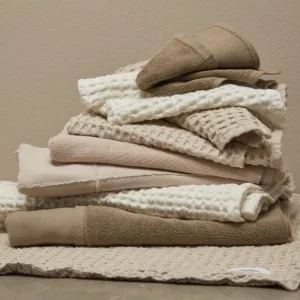 The Organic Company Big Waffle Medium Towel stone - 150x50cm