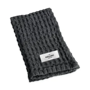 The Organic Company Big Waffle Wash Cloth dark grey - 3er Set