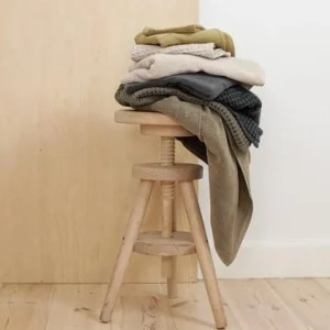 The Organic Company Big Waffle Medium Towel stone - 150x50cm