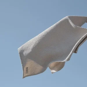 The Organic Company Big Waffle Medium Towel stone - 150x50cm