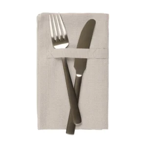 The Organic Company Stoff Servietten Dinner 35x40 cm stone - 4er Set