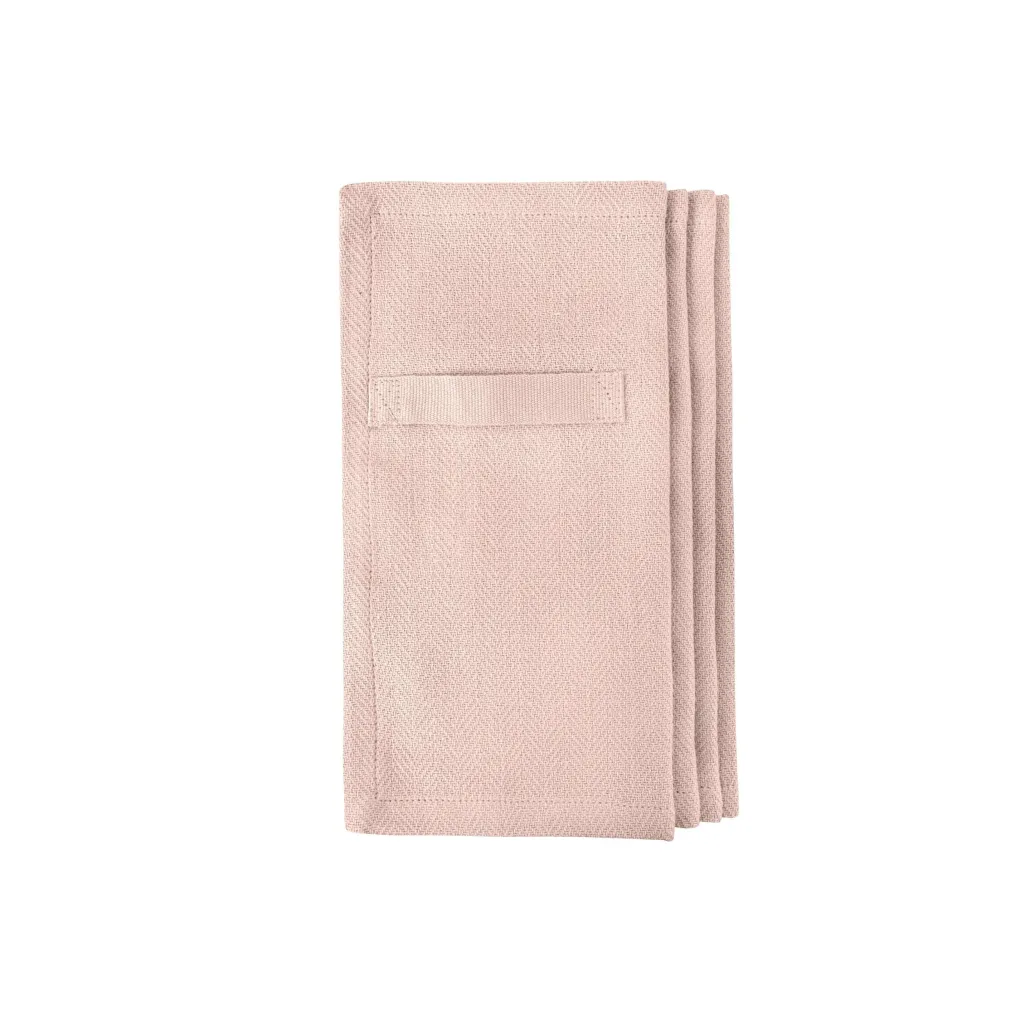 the_organic_company_stoff_0-4.webp The Organic Company Stoff Servietten Everyday 20x20 cm pale rose - 4er Set