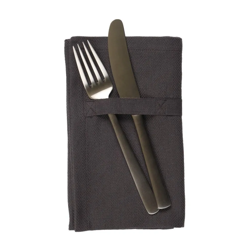 the_organic_company_stoff_0.webp The Organic Company Stoff Servietten Dinner 35x40 cm dark grey - 4er Set