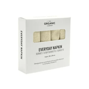 The Organic Company Stoff Servietten Everyday 20x20 cm pale yellow - 4er Set
