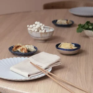 The Organic Company Stoff Servietten Dinner 35x40 cm stone - 4er Set