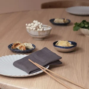 The Organic Company Stoff Servietten Dinner 35x40 cm dark grey - 4er Set